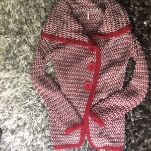 Free People Large Button Cardigan